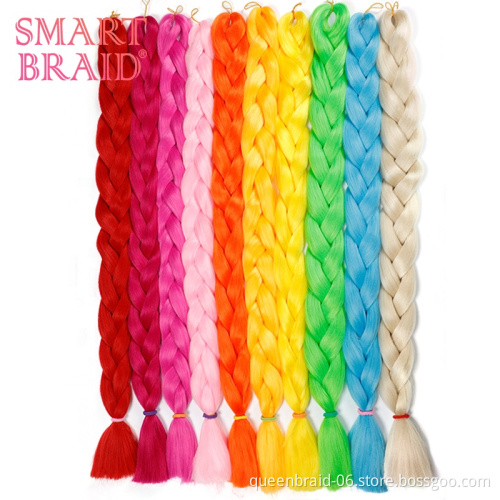 Wholesale 82" 165g Jumbo Braiding Hair Synthetic Hair Braids Hair Braiding Extensions